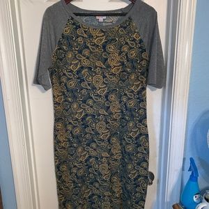 Lularoe Julia Dress Size L - Very Good Used